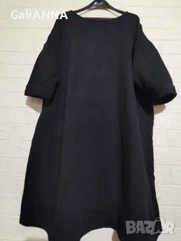 СТРАХОТНА РОКЛЯ С ЕФЕКТНИ РЪКАВИ 4XL-5XL