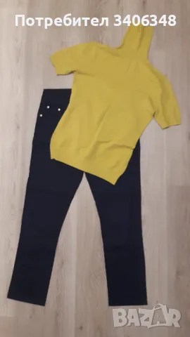 Черен панталон, размер L., снимка 8 - Панталони - 49242023