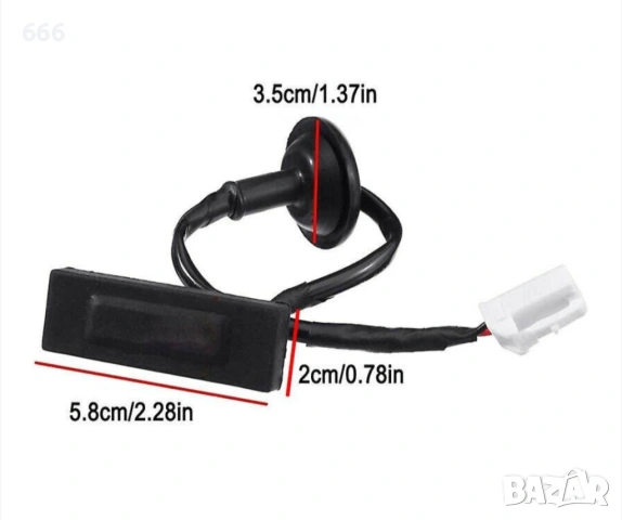 Превключвател за дръжка на задна врата, OEM, черен, за Kia Picanto Hyundai I30 81260-1w220, снимка 2 - Аксесоари и консумативи - 53570639