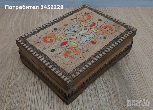 кутийка дървена пирографирана за ценители , снимка 4 - Декорация за дома - 52914878