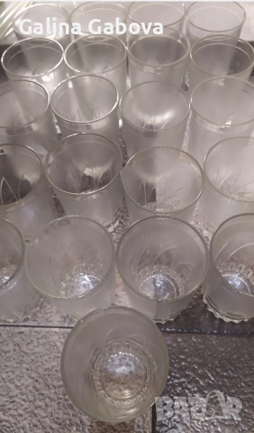 Стъклени чаши, снимка 5 - Чаши - 25031865