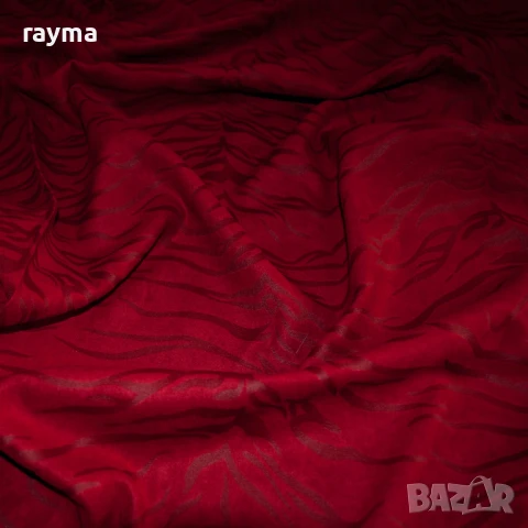 Плат италианско еластично памучно кадифе тигрова шарка, снимка 4 - Сака - 50977950