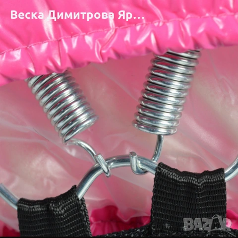 Батут без мрежа Byox 101cm/96cm — розов и син, до 100 кг, снимка 4 - Други спортове - 53659791