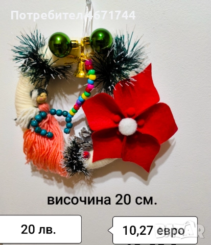 Коледни венци и бутилки, снимка 15 - Декорация за дома - 52688080