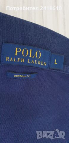 POLO Ralph Lauren Pique Cotton Custom Slim Fit Mens Size L ОРИГИНАЛ! Мъжка Тениска!, снимка 14 - Тениски - 46460791