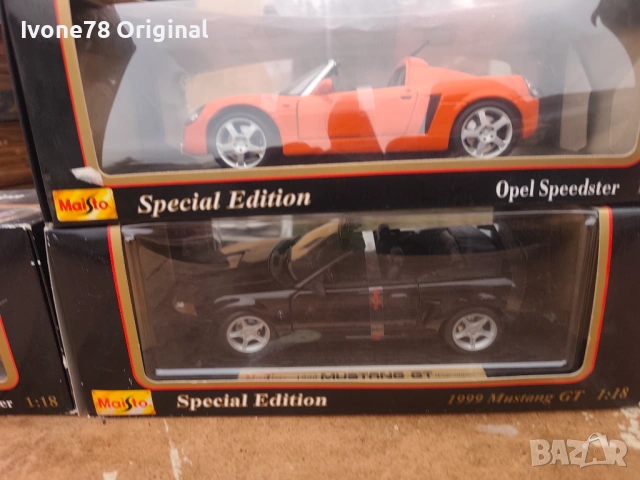 МЕТАЛНИ КОЛИ 1:18 Нови в кутия Maisto, снимка 6 - Колекции - 53711385