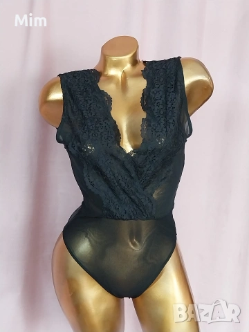 ZARA S/M Черни ,дантелени ,бодита , снимка 2 - Корсети, бюстиета, топове - 54273759