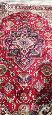 Ръчно тъкан вълнен Ирански килим.Антика за ценители , снимка 5 - Килими - 45039918