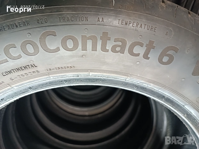 4бр.летни гуми 195/55/16 Continental, снимка 5 - Гуми и джанти - 53663973