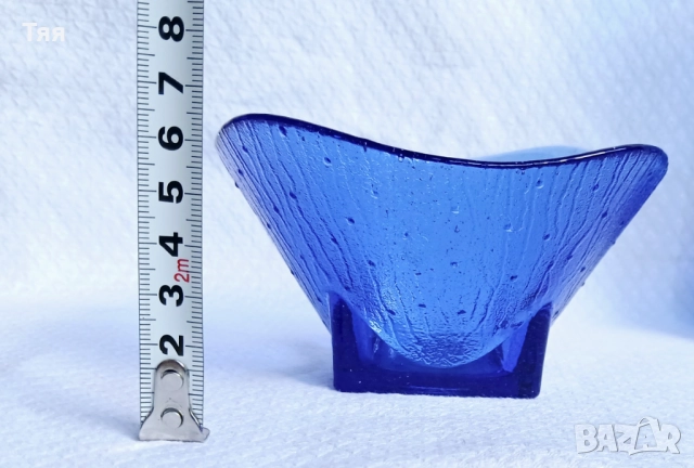 Стъклена посуда в синьо , снимка 7 - Други - 49976591
