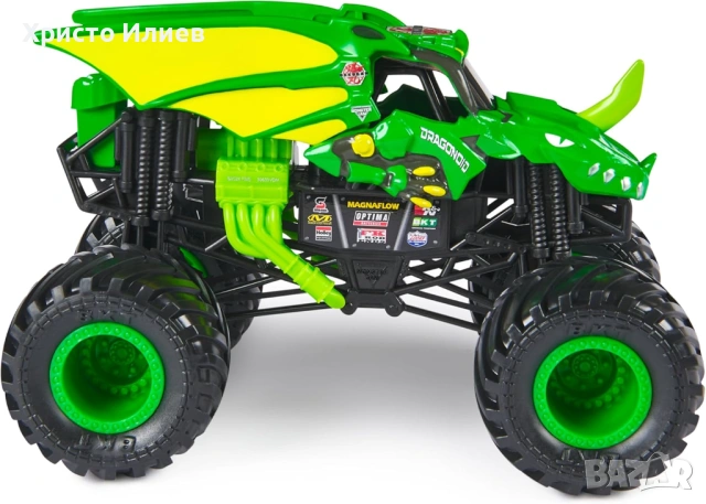 Бъги Метална кола Monster Jam мащаб 1:24 Dragonoid Bakugan, снимка 3 - Коли, камиони, мотори, писти - 53505745
