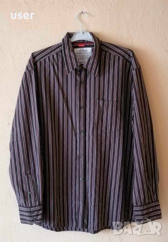 100% Оригинална уникална нова луксозна мъжка риза S.OLIVER! , снимка 1 - Ризи - 45689239