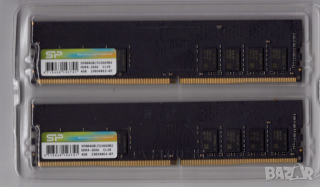 8GB (2X4) RAM DDR4-2666 CL19  в Гаранция, снимка 2 - RAM памет - 46711394