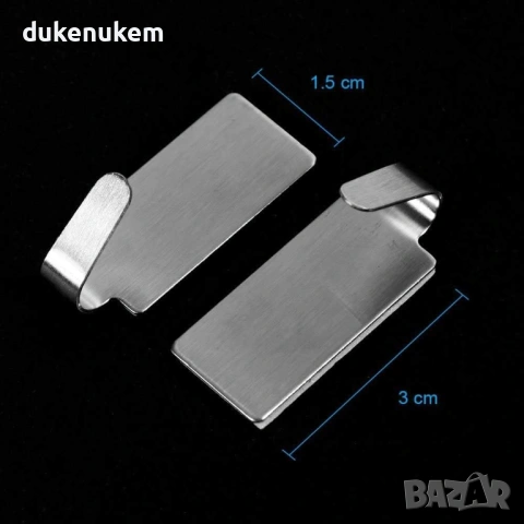 Самозалепващи стенни куки, неръждаема стомана, комплект 11 броя, снимка 7 - Закачалки - 53227981