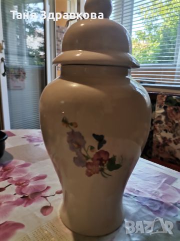 Голяма ваза с капаче, снимка 3 - Вази - 46213354