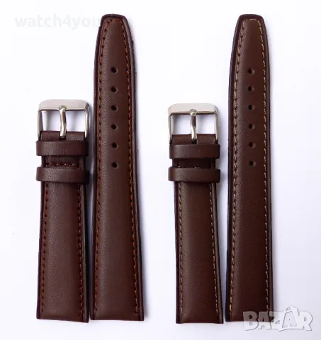 НОВА КАЧЕСТВЕНА КОЖЕНА КАИШКА ЗА ЧАСОВНИК.КАИШКИ ЗА ЧАСОВНИЦИ.KAISHKА ЧЕРНА КАФЯВА БЯЛА СИНЯ, снимка 10 - Каишки за часовници - 18408384