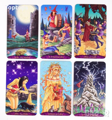 Таро: Silver Witchcraft Tarot & Modern Witch Tarot & Teen Witch Tarot, снимка 16 - Карти за игра - 32557149