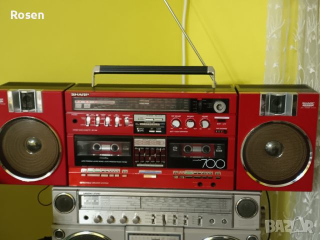Продавам радиокасетофон boombox Sharp gf 700 Japan red 