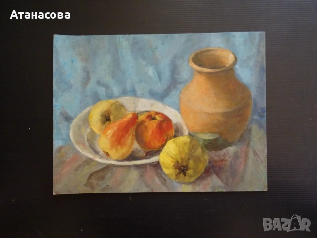 ТАНЯ ТАНЧЕВА картина Натюрморт масло 1990 г 2