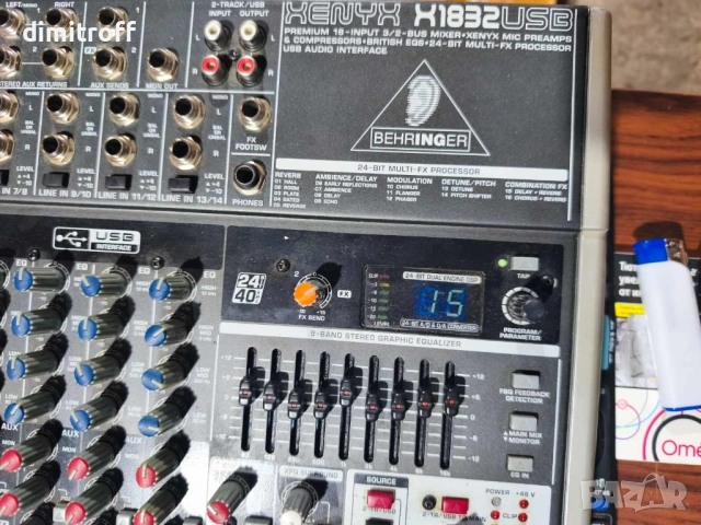 Behringer XENYX X 1832 USB Смесителен пулт, снимка 4 - Ресийвъри, усилватели, смесителни пултове - 53151821