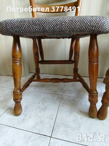 Стари дървени столове, снимка 4 - Столове - 53910936