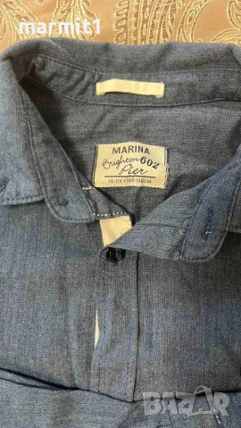 Детска риза "Marina Brighton" 10-11г /140-146 см, снимка 2 - Детски ризи - 51490989