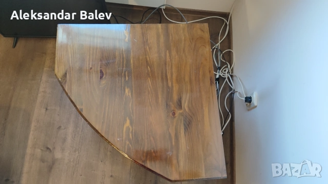 Масивна ъглова ТВ секция / шкаф – Ретро стил, отлично състояние  , снимка 3 - Шкафове - 54171059