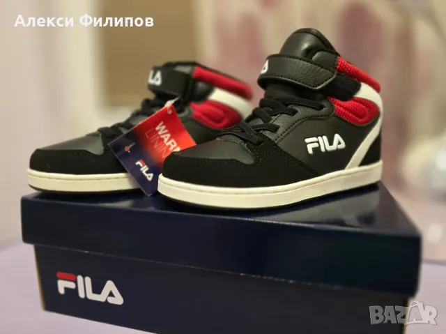 Чисто нови зимни маратонки с подплата Fila, снимка 1 - Детски маратонки - 49104545