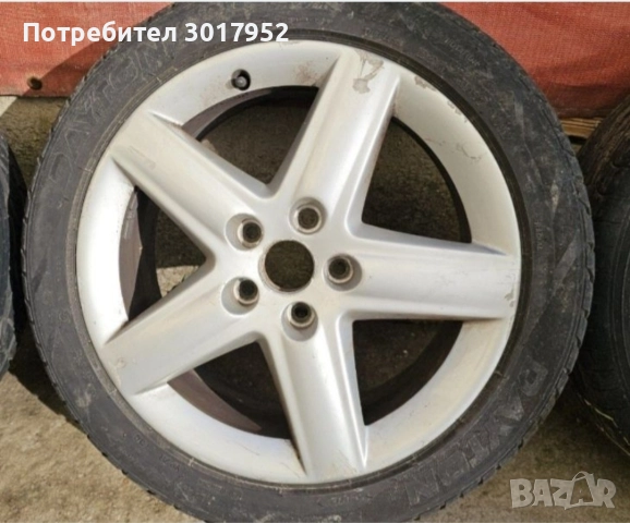 Продавам 4 бр. алуминиеви джанти 17 цола + ПОДАРЪК 4 бр летни гуми в добро състояние. 