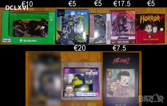 Фигурки - Batman, The Witcher, Spiderman, Evil Dead