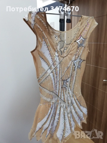 Трико за художествена гимнастика, танци за момиче 11-12 год., снимка 3 - Художествена гимнастика - 51688767