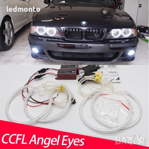 Ангелски очи Е39 бмв LED Angel Eyes За BMW E39 БМВ Е39 , снимка 3 - Части - 45343823