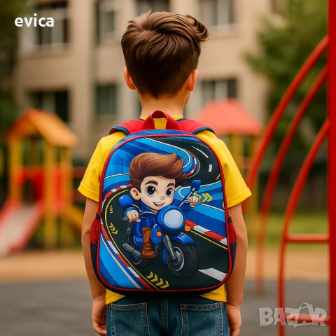 Детски ранички с цветни герои – стил и удобство за училище и игри, снимка 4 - Раници - 51354244