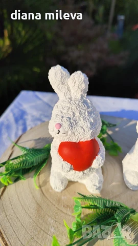 Гипсокерамични Зайчета!, снимка 12 - Декорация за дома - 50748818
