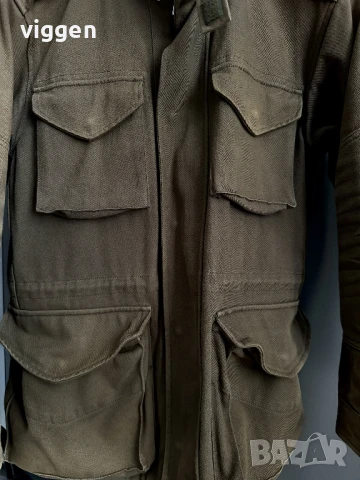 Италианско мъжко яке на 8 by Yoox. Размер М. Цвят зелен (хаки) Само 40 лв., снимка 7 - Якета - 51175538