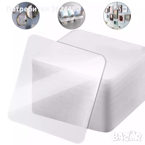 Прозрачни самозалепващи стикери за закрепване на предмети към гладки повърхности 3149, снимка 5 - Други стоки за дома - 52750175