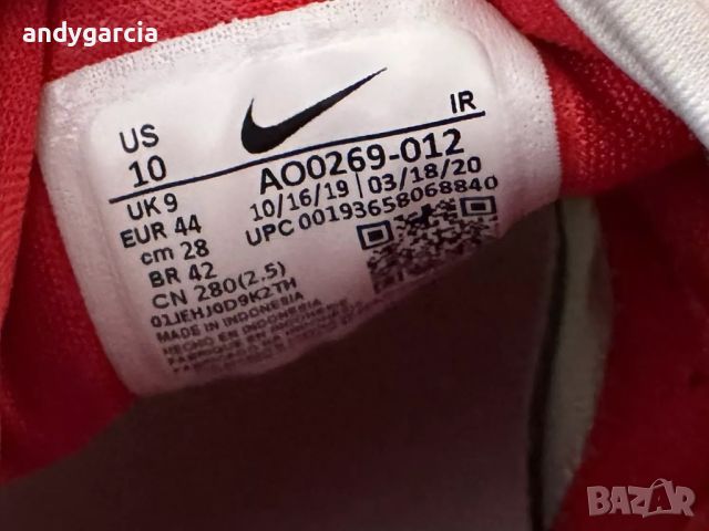 Nike Air Zoom 2k Red/White 44ти номер 28см стелка, чисто нови маратонки , снимка 10 - Маратонки - 46260589