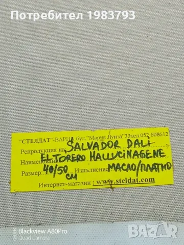 Салвадор Дали,масло/платно-репродукция., снимка 4 - Картини - 48304957