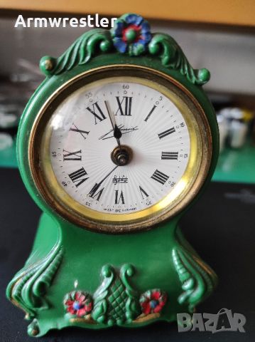 Ретро Механичен Немски Часовник Schmid Латерна, снимка 2 - Антикварни и старинни предмети - 45432544
