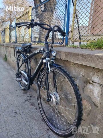 28 цола електрически алуминиев велосипед с 7 скорости усилени капли амортисьори предни като нов , снимка 13 - Велосипеди - 53864928