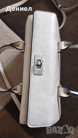 Дамска чанта в бежов цвят - Елегантна - MIT Company S.r.l. - Italia, снимка 4 - Чанти - 54165404