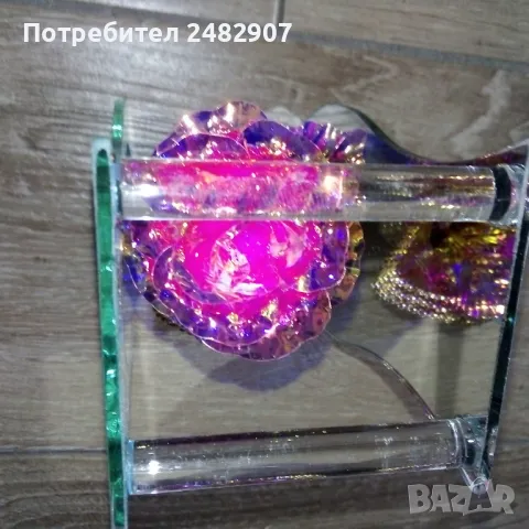 Сувенир "Златна роза" , снимка 7 - Декорация за дома - 50208951