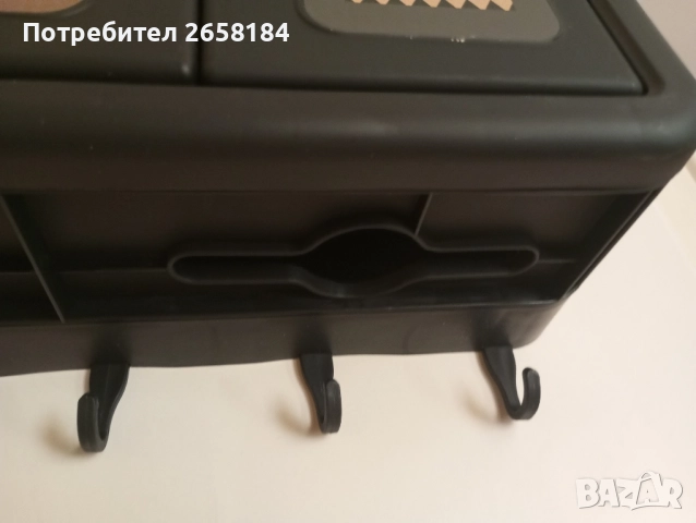 Шкафче за стена със закачалки и отвор за хартия, снимка 6 - Шкафове - 51693848