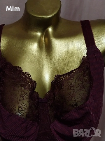 М&S 90G Сутиен за едра дама цвят бордо, снимка 3 - Бельо - 53253385