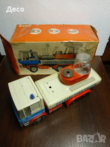 Стара немска играчка камион., снимка 2 - Колекции - 54182392