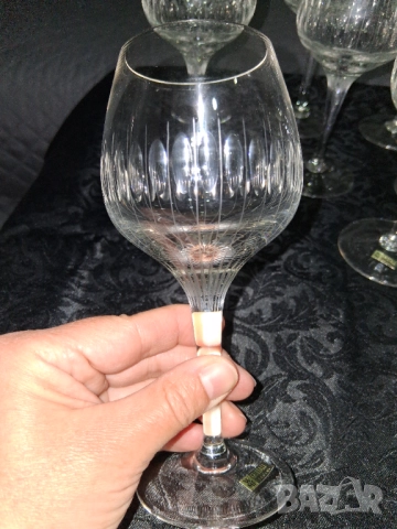 Комплект 12 чаши немски кристал WMF, снимка 12 - Антикварни и старинни предмети - 51937744