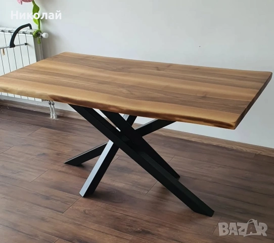 трапезна маса масив орех, снимка 6 - Маси - 53541307