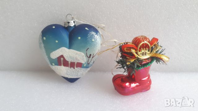 Коледни украси за елха - сърце и ботушче, снимка 2 - Други - 45083526