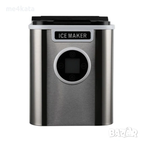 Електрическа машина за лед 12 кг/24 ч – инокс, тъч дисплей, 3 размера кубчета, снимка 3 - Други инструменти - 54120234