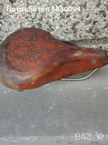 Стара кожена седалка, снимка 5 - Други ценни предмети - 52577509